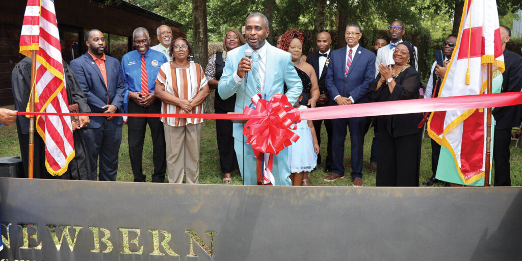 Ribbon cutting ceremony.