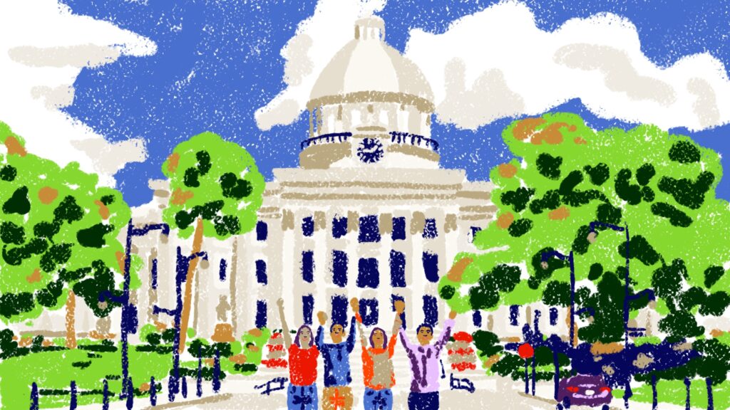 Painting of the Alabama State Capitol.