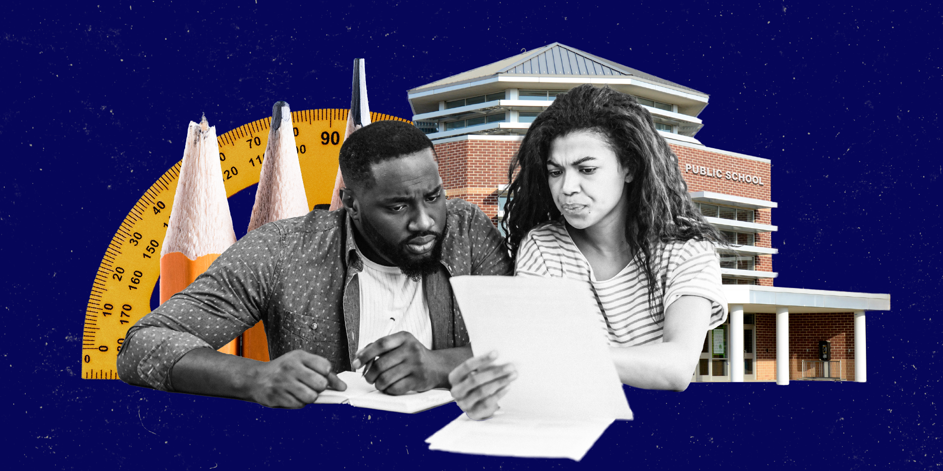 Understanding How Schools Are Labels - image of adults studying papers