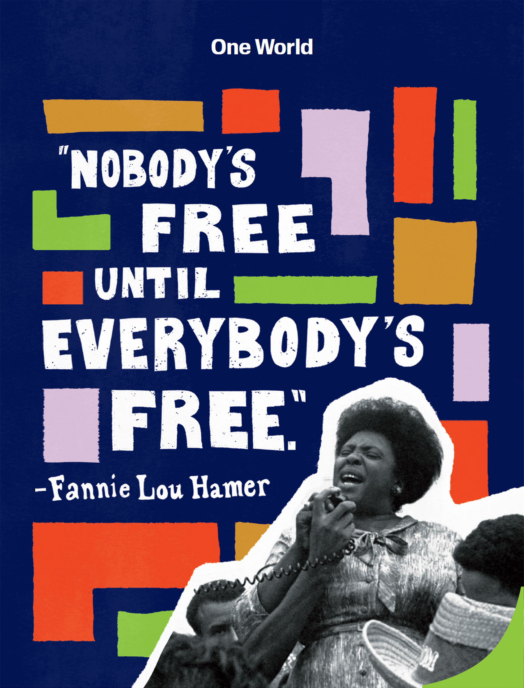 One World Poster: Fannie Lou Hamer