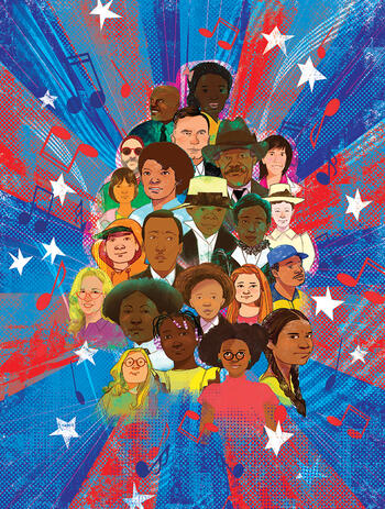 Illustration of diverse people