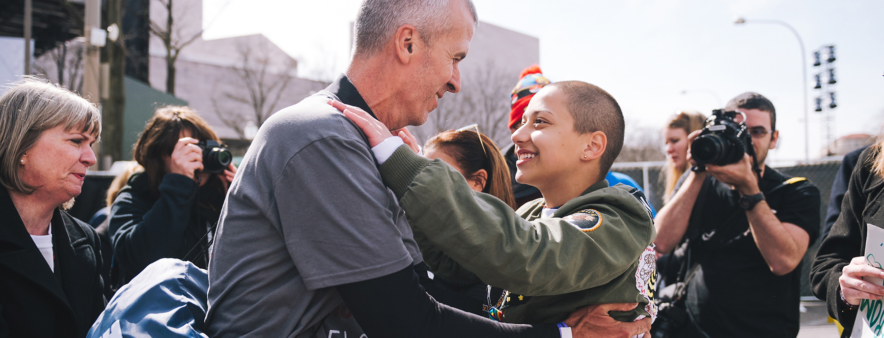 Emma Gonzalez and Jeff Foster at March for Our Lives Rally | Photo by Emilee McGovern