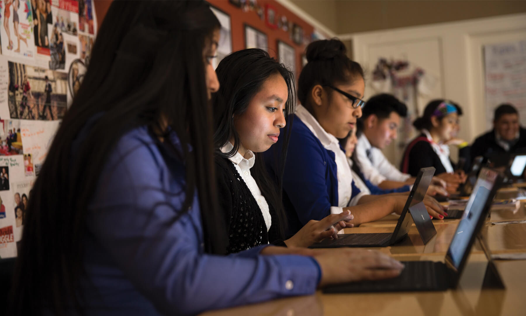 Teaching Tolerance students in classroom; learning plans